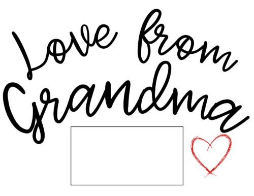 Love from Grandma Parcel Label - Image 2