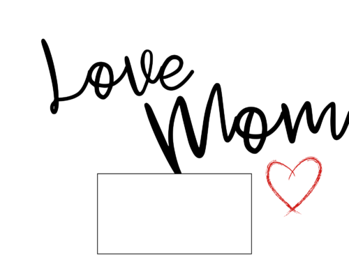 Love Mom Parcel Label - Image 2