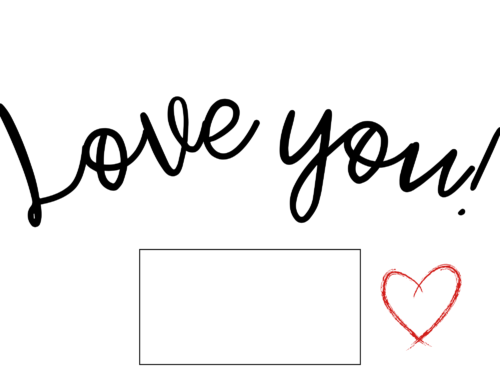 Love You Parcel Label - Image 2