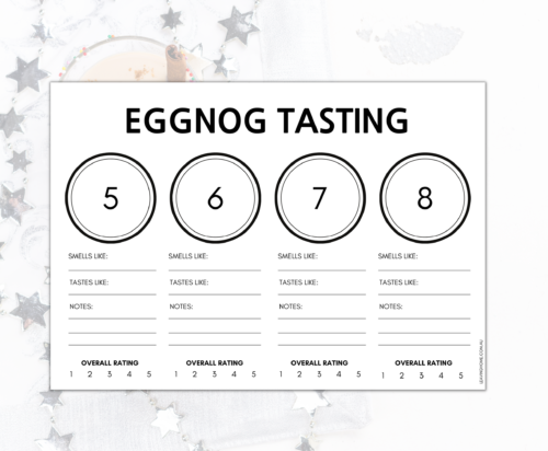 EggNog Tasting Mat - Image 3