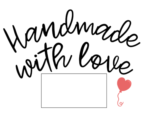 Handmade with Love Parcel Label - Image 2