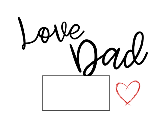 Love Dad Parcel Label - Image 2