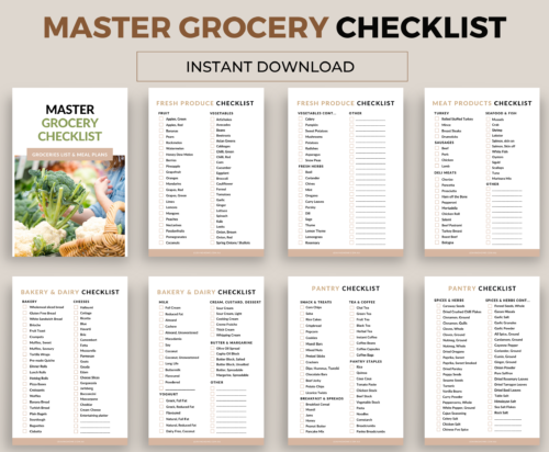 Master Grocery Checklist - Image 3