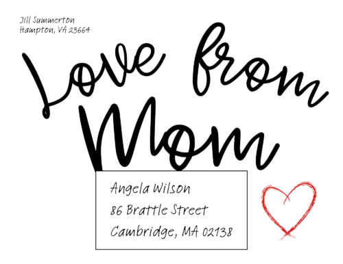 Love from Mom Parcel Label - Image 3