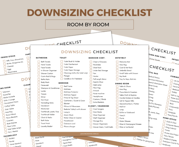 Downsizing Checklist