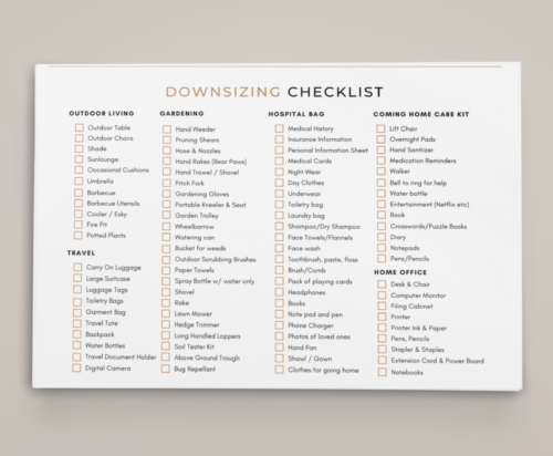 Downsizing Checklist - Image 6