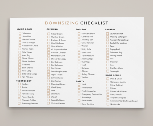 Downsizing Checklist - Image 5