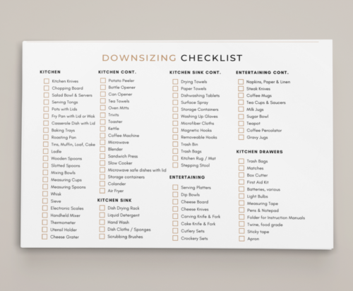 Downsizing Checklist - Image 3