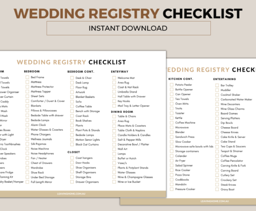 Wedding Registry Checklist - Image 2