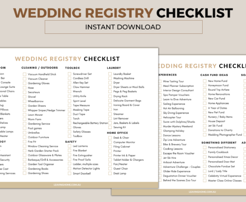 Wedding Registry Checklist - Image 3