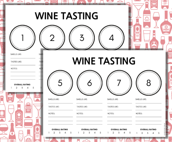 Wine Tasting Mats