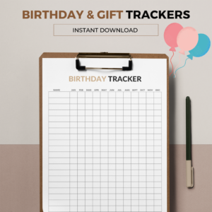 Birthday & Gift Trackers