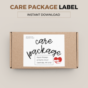 Care Package Parcel Label