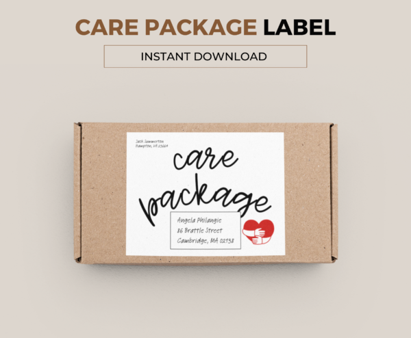 Care Package Parcel Label