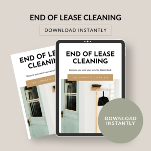 End of Lease Cleaning Checklist