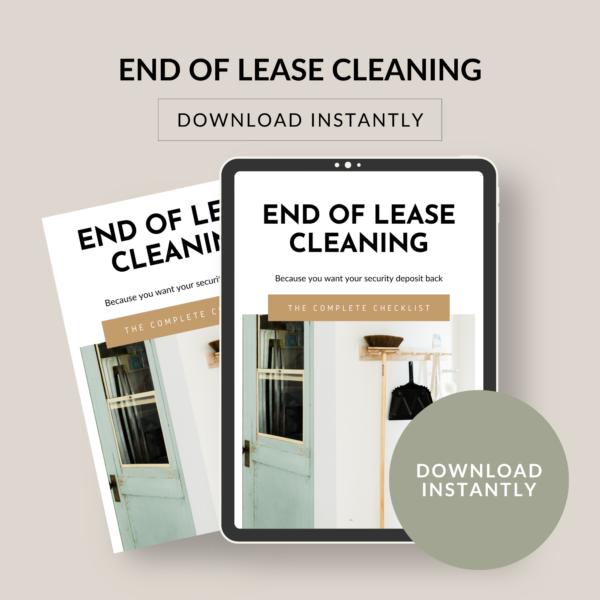 End of Lease Cleaning Checklist