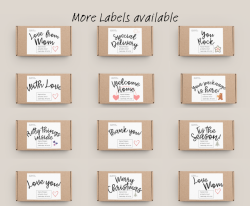 Love You Parcel Label - Image 5