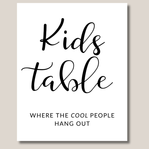 Kids Table