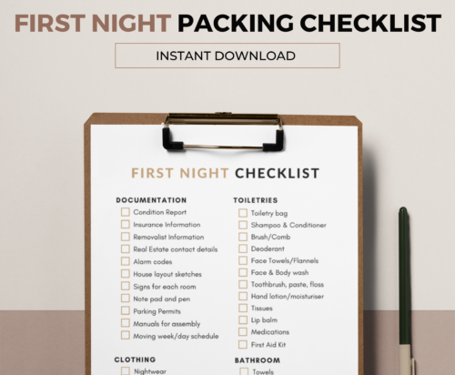 First Night Packing Checklist - Image 3