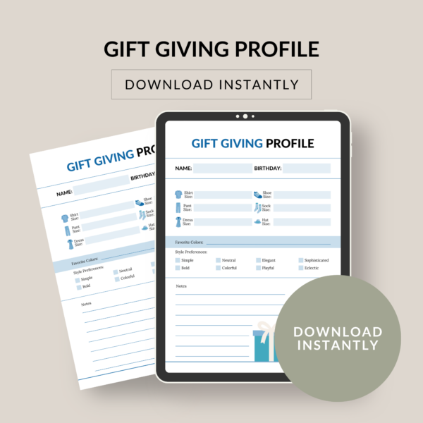 Gift Giving Profile