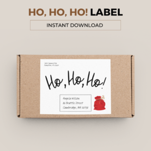 Ho Ho Ho! Parcel Label