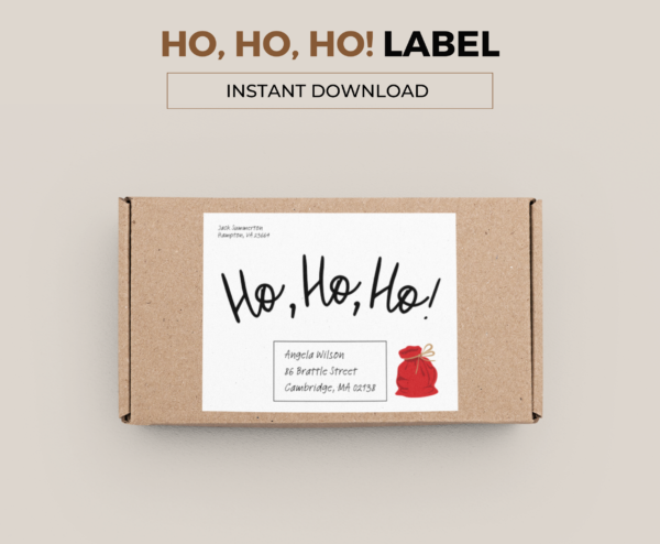 Ho Ho Ho! Parcel Label