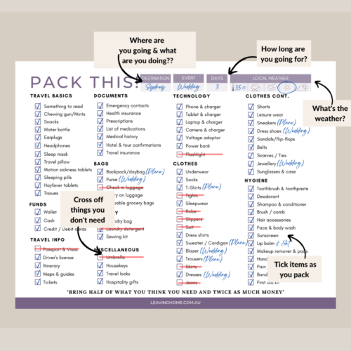 Pack This Travel Checklist