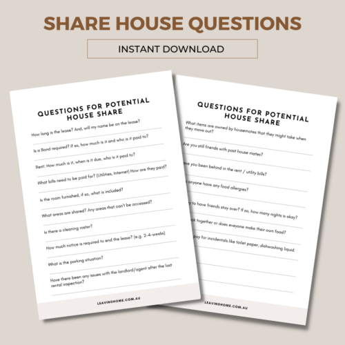 17 Share House Questions - Image 3