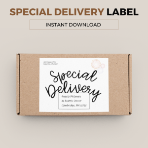 Special Delivery Parcel Label