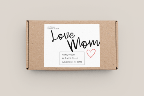 Love Mom Parcel Label - Image 4