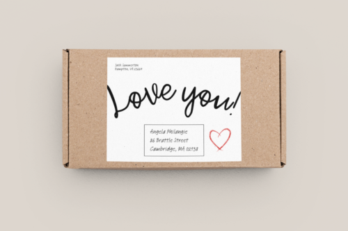 Love You Parcel Label - Image 4