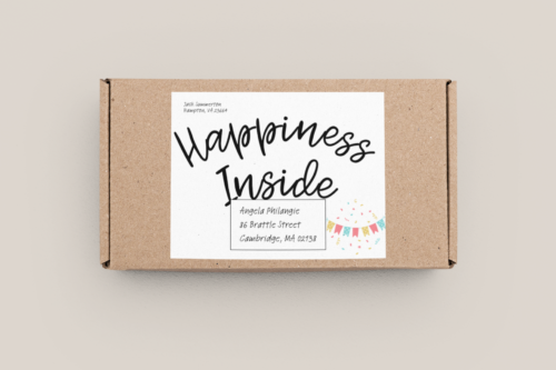 Happiness Inside Parcel Label - Image 4