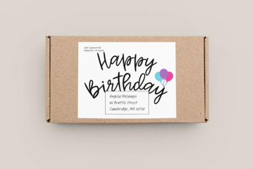 Happy Birthday Parcel Label - Image 4