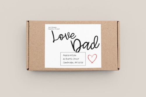 Love Dad Parcel Label - Image 4