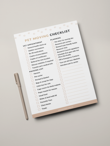 Pet Moving Checklist - Image 2