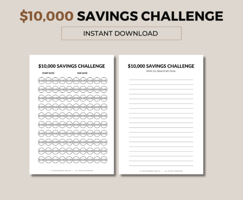 $10,000 SAVINGS CHALLENGE