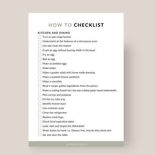 Life Skills Checklist