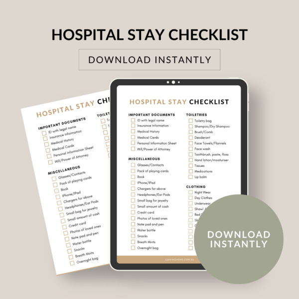 HOSPITAL STAY CHECKLIST