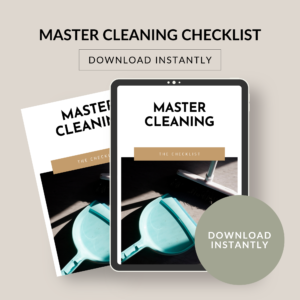 MASTER CLEANING CHECKLIST