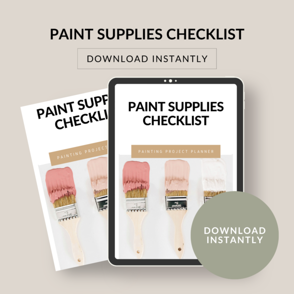 PAINT SUPPLIES CHECKLIST