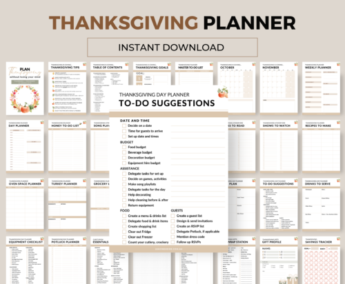 Thanksgiving Planner | 142 Pages - Image 8