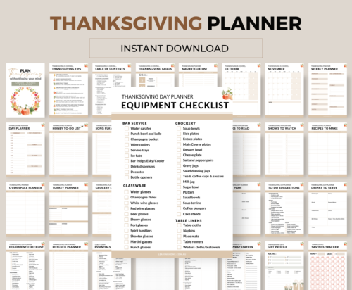 Thanksgiving Planner | 142 Pages - Image 4