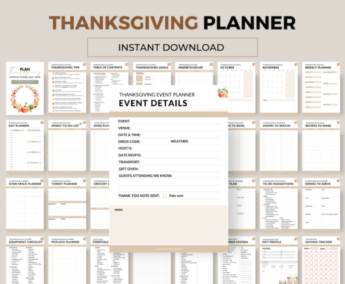 Thanksgiving Planner | 142 Pages - Image 7