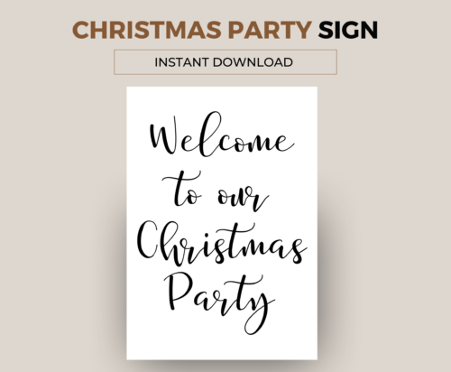 Welcome to our Christmas Party Sign - Image 2