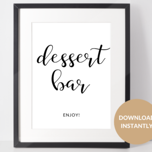 dessert bar sign