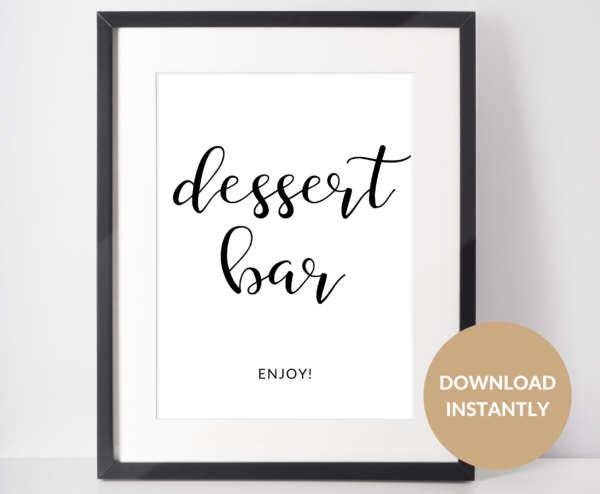 dessert bar sign