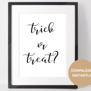 Trick or Treat sign