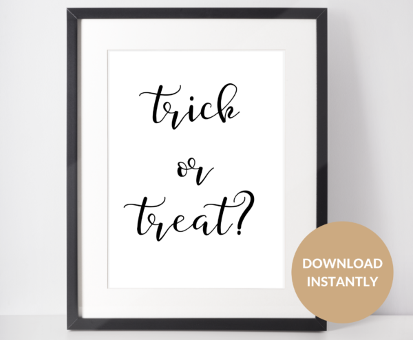 Trick or Treat sign