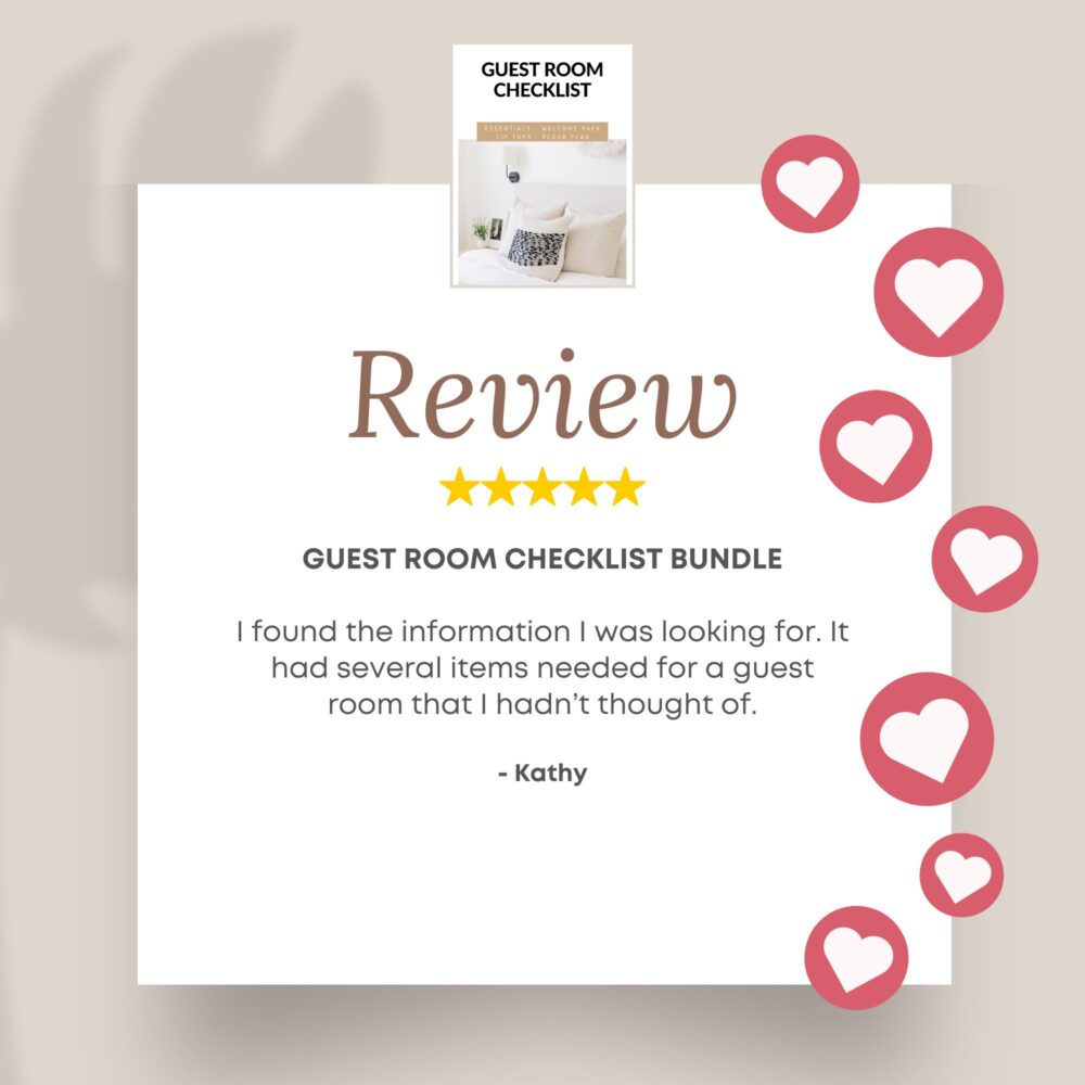 Review - Guest Room Checklist