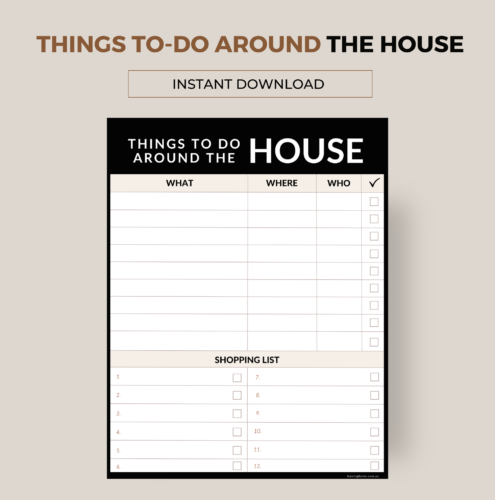 Things To Do Around The House - Image 8